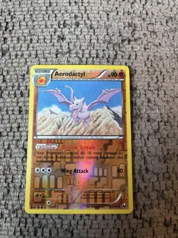 2012 Pokemon Dark Explorers 53/108 Aerodactyl Reverse Holo NM Rare vintage foil - Image 1