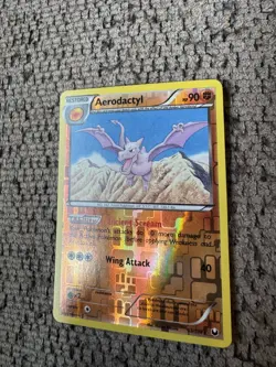 2012 Pokemon Dark Explorers 53/108 Aerodactyl Reverse Holo NM Rare vintage foil - Image 2