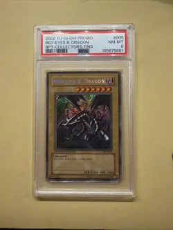 PSA 8 NM/M - Red-Eyes B. Dragon BPT-005 Limited Edition Promo Secret Rare YuGiOh - Image 1