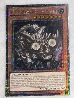 Yugioh Redox Dragon Ruler of Boulders RA03-EN008 1st Quarter Century Secret TCG - Image 1