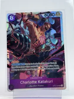 CHARLOTTE KATAKURI 2025 ONE PIECE FLAME OF REBELLION SUPER RARE OP11-067 C Q7107 - Image 1