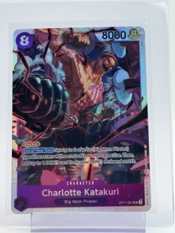 CHARLOTTE KATAKURI 2025 ONE PIECE FLAME OF REBELLION SUPER RARE OP11-067 B Q7107 - Image 1