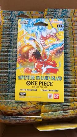 LOT OF 50 One Piece OP-15 - Adventure on Kami's Island Sleeved Booster Packs - Image 1