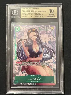 2025 One Piece Asia Mini Tin Vol 2 Nico Robin Promo Foil P-111 BGS 10 - Image 1