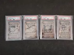 One Piece Card Game OP-'13 Wanted Poster Set PSA 10 GEM MINT - Image 1