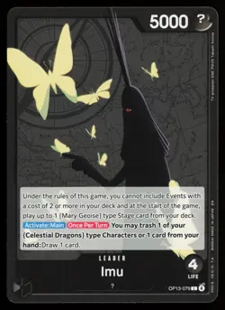 Imu OP13-079 Leader Carrying On His Will One Piece Near Mint - Image 1