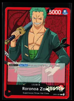 Roronoa Zoro OP01-001 One Piece Demo Deck Cards One Piece LP - Image 1
