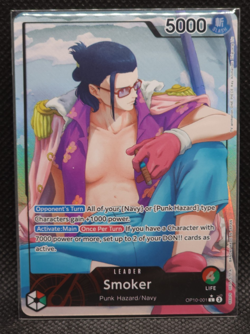 One Piece Smoker OP10-001 Royal Blood Alt Art Leader English - Image 1