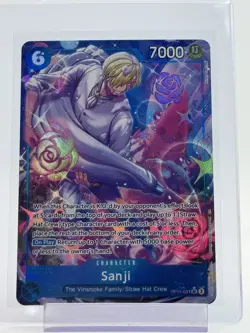 SANJI 2025 ONE PIECE FLAME OF REBELLION SUPER RARE ALT ART OP11-051 Q7107 - Image 1