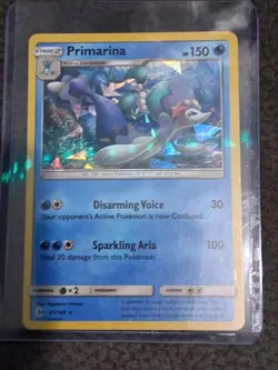 Pokemon TCG Primarina 41/149 Sun & Moon Rare Holo Card Near Mint - Image 3