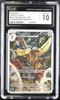 CGC GM 10! Kingambit 130 Sv: Scarlet & Violet Promo Cards Holo - Image 1