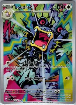 Loudred 212/182 - Paradox Rift - Pokemon Card - NM - Illustration Rare - Image 1