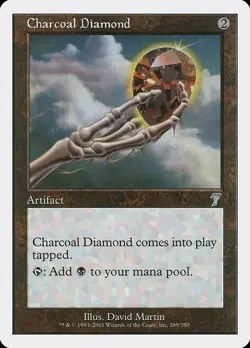 Charcoal Diamond 1x MtG Seventh Edition 7th SP/NM - Image 1