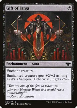 Magic the Gathering (mtg): VOW: Gift of Fangs (x 4) - Image 1