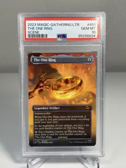 2023 Magic The Gathering Lord Of The Rings The One Ring Scene Non-foil PSA 10 - Image 1
