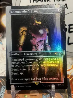 MTG | Commander's Plate (1733) [Secret Lair Marvel Iron Man] ✨FOIL✨ - Image 1