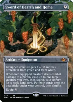 Sword of Hearth and Home Borderless Modern Horizons 2 NM MTG - Image 1