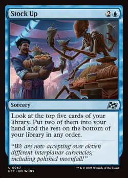 MTG Aetherdrift U Stock Up #0067 - Image 1