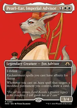 1x Pearl-Ear, Imperial Advisor - Extended Art NM Eng MTG - Modern Horizons 3 - Image 1