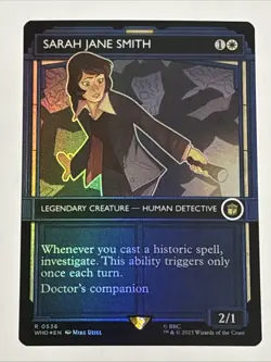MTG Universes Beyond: Doctor Who Sarah Jane Smith Showcase Foil 0536 NM Rare - Image 1