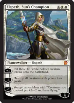 MTG Elspeth, Sun's Champion - Foil, Light Play, English Theros - Image 1