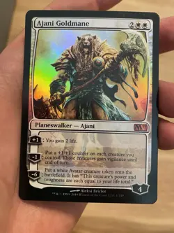 Ajani Goldmane Core Set 2011 (M11) Foil - Image 1