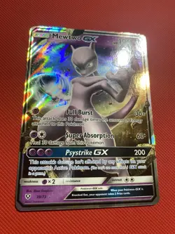 Mewtwo GX 39/73 Shining Legends Holo Pokemon Card TCG - Image 3