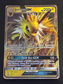 2019 POKEMON BLACK STAR PROMO JOLTEON GX SM173 - Image 2