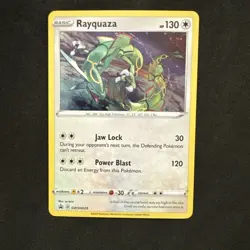 Rayquaza SWSH029 Black Star Promo Sword & Shield Holo Pokemon - Image 1