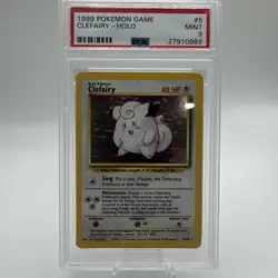 1999 Pokemon Game: # 5 Clefairy Holo PSA 9 MINT - Image 1