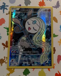 Pokemon TCG Meloetta XY120 XY Holo Promo English Full Art 2016 - Image 1