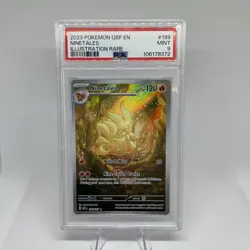 2023 POKEMON OBF EN-OBSIDIAN FLAMES NINETALES ILLUSTRATION RARE 199/197 PSA 9 - Image 1