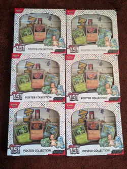 x6 151 Poster Collection Box Scarlet And Violet Pokemon TCG Lot - Image 1