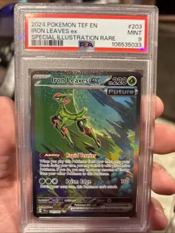 Pokemon Temporal Forces Iron Leaves EX Special Illustration #203 PSA 9 - Image 1