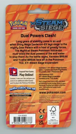 Sealed Single Pack - Pokemon XY Steam Siege Blister Pack - Image 2