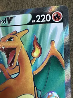Pokemon TCG Charizard V (Full Art) 153/172 Swsh09: Brilliant Stars Holo - Image 4