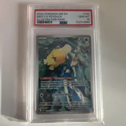Pokemon S&V Destined Rivals #193 FA illustration Misty's Psyduck PSA 10 Gem Mint - Image 1