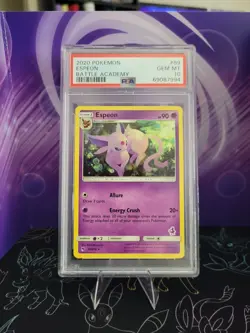 Pokemon PSA 10 Gem Mint 2020 Battle Academy Espeon 89/214 - Image 1