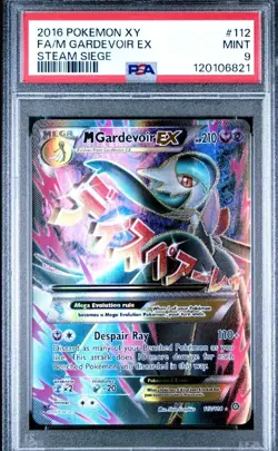 2016 Pokemon - XY Steam Siege - M Gardevoir EX 112/114 Full Art - PSA 9 - Image 1