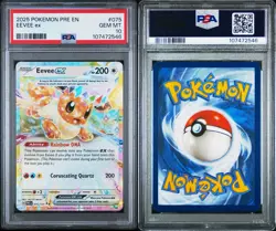 Eevee ex 075/131 Prismatic Evolutions Holo Pokemon Gem Mint PSA 10 - Image 3
