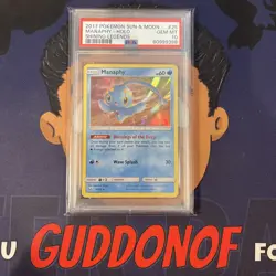 💎 PSA 10 GEM MINT 2017 Pokemon Shining Legends MANAPHY #25 Holo Rare - Image 1