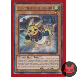 Yugioh Filo, Messenger Fur Hire DANE-EN015 Rare 1st Edition NM - Image 1