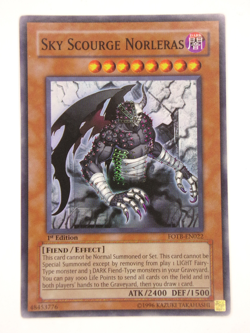 Yugioh- 1X / Sky Scourge Norleras - Super Rare - 1st Edition - FOTB-EN022 - LP / - Image 1