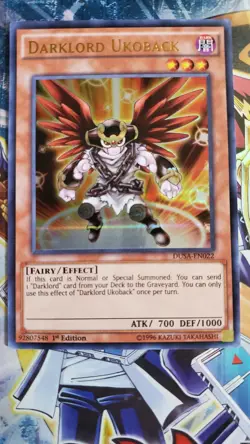 Darklord Ukoback - DUSA-EN022 - Ultra Rare 1st Ed Near Mint Yugioh Duelist Saga - Image 1