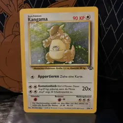 GERMAN Holo Foil Kangama Kangaskhan # 5/64 Jungle Set Pokemon Trading Cards - Image 1
