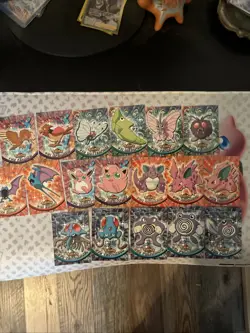 Topps Pokemon Lot Nm Lp 18 Cards 7 Full Evolutionary Lines! - Image 1