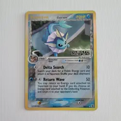 Ex Delta Species Vaporeon Holo Pokemon Card 18/113 [In Excellent Condition] - Image 1