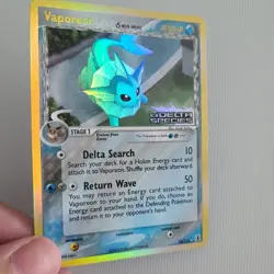 Ex Delta Species Vaporeon Holo Pokemon Card 18/113 [In Excellent Condition] - Image 2