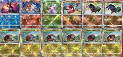 set of 12 authentic Pokemon Card Japanese Radiant Greninja Heatran Tsareena - Image 1