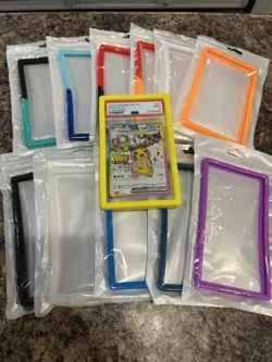 Trading Card PSA Slab silicone Protector Bumper Sports Pokemon 12 color lot - Image 1